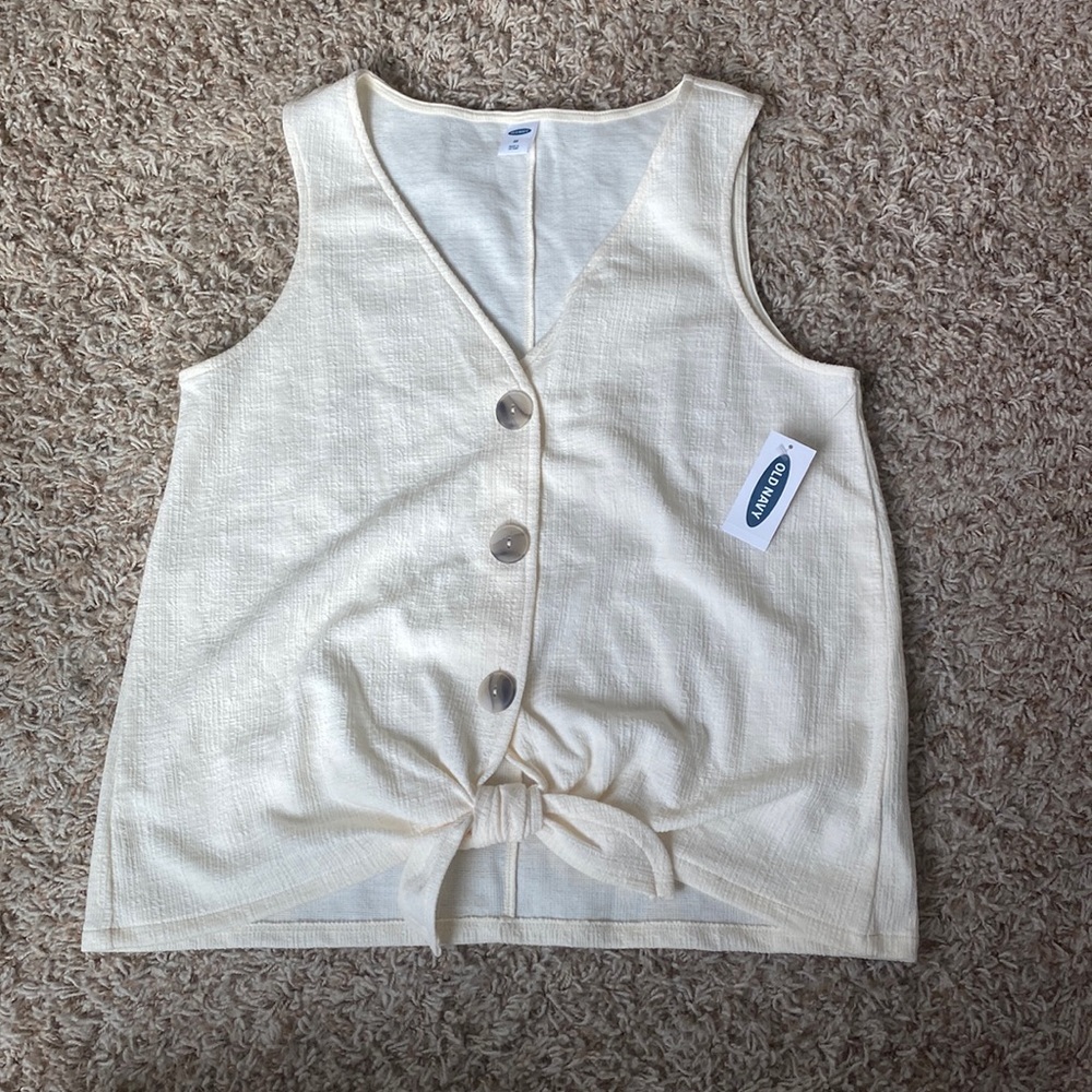 NWT Old Navy cream shirt XS